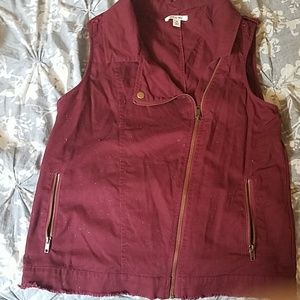 FINAL PRICE Francesca's zipp up vest